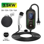 Carregador Portátil JDMEX 32A 7kW Tipo 2 – Compatível com BYD e BMW