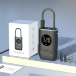 Bomba de ar elétrica digital portátil sem fio para pneus, 150 PSI, bateria recarregável de 4000 mAh.