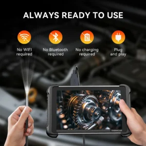 Câmera Endoscópica THINKCAR TES102 USB LED À Prova d’Água Diagnóstico Automotivo