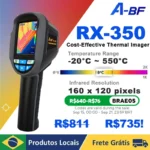 Câmera Térmica A-BF RX-350 160×120 IR Medição -20°C a 550°C com Software para PC