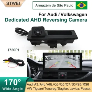 Câmera de Ré HD com Visão Noturna Estacionamento Seguro 170° Para Audi e Volkswagen