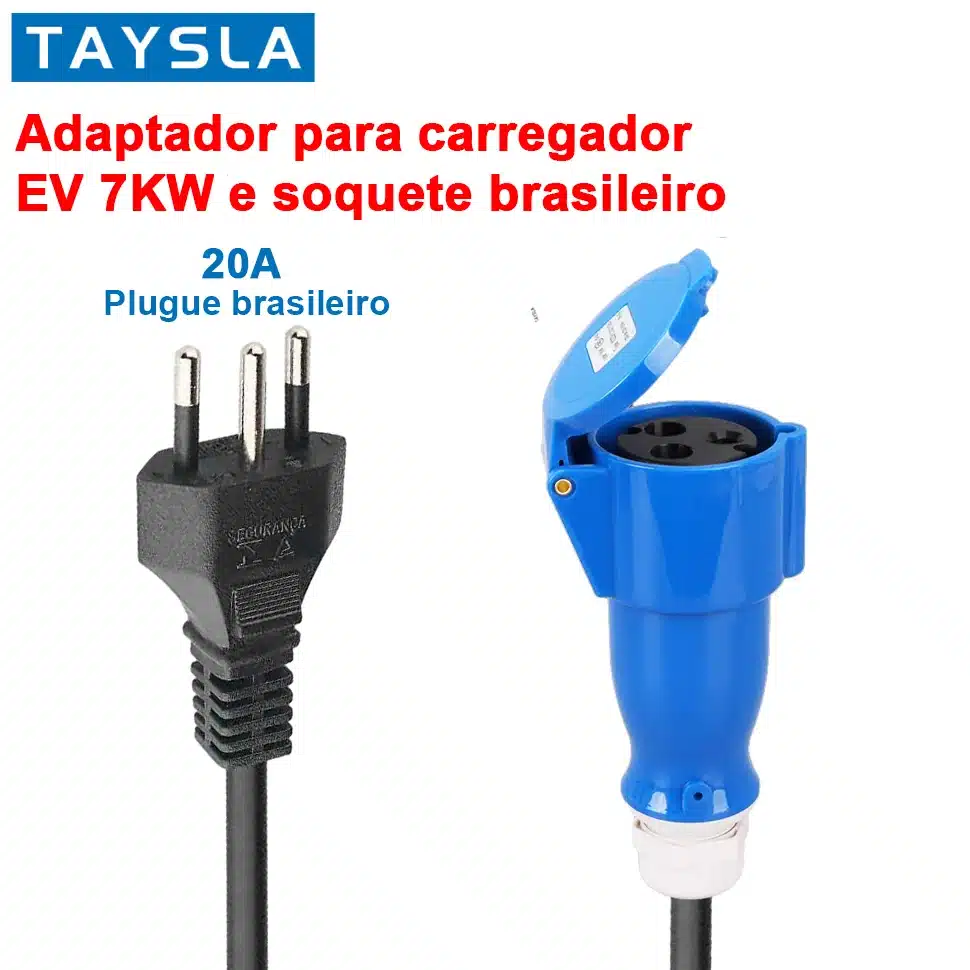 Adaptador TAYSLA CEE Fêmea para Padrão Brasileiro 10A e 20A - Imagem 3