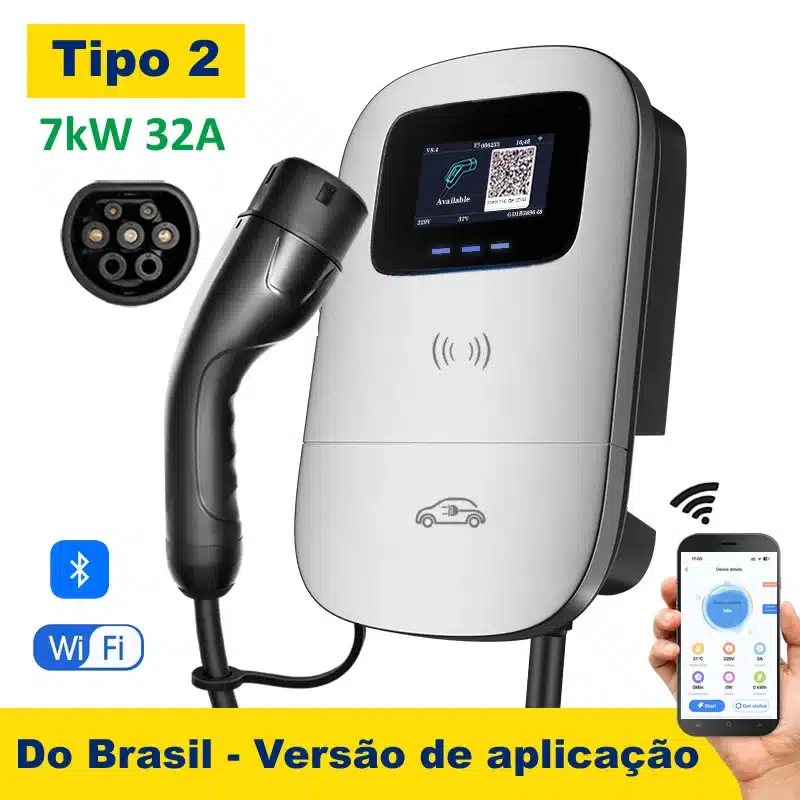 Carregador Veicular Wallbox Jigu 7kW Tipo 2 com App - Imagem 6
