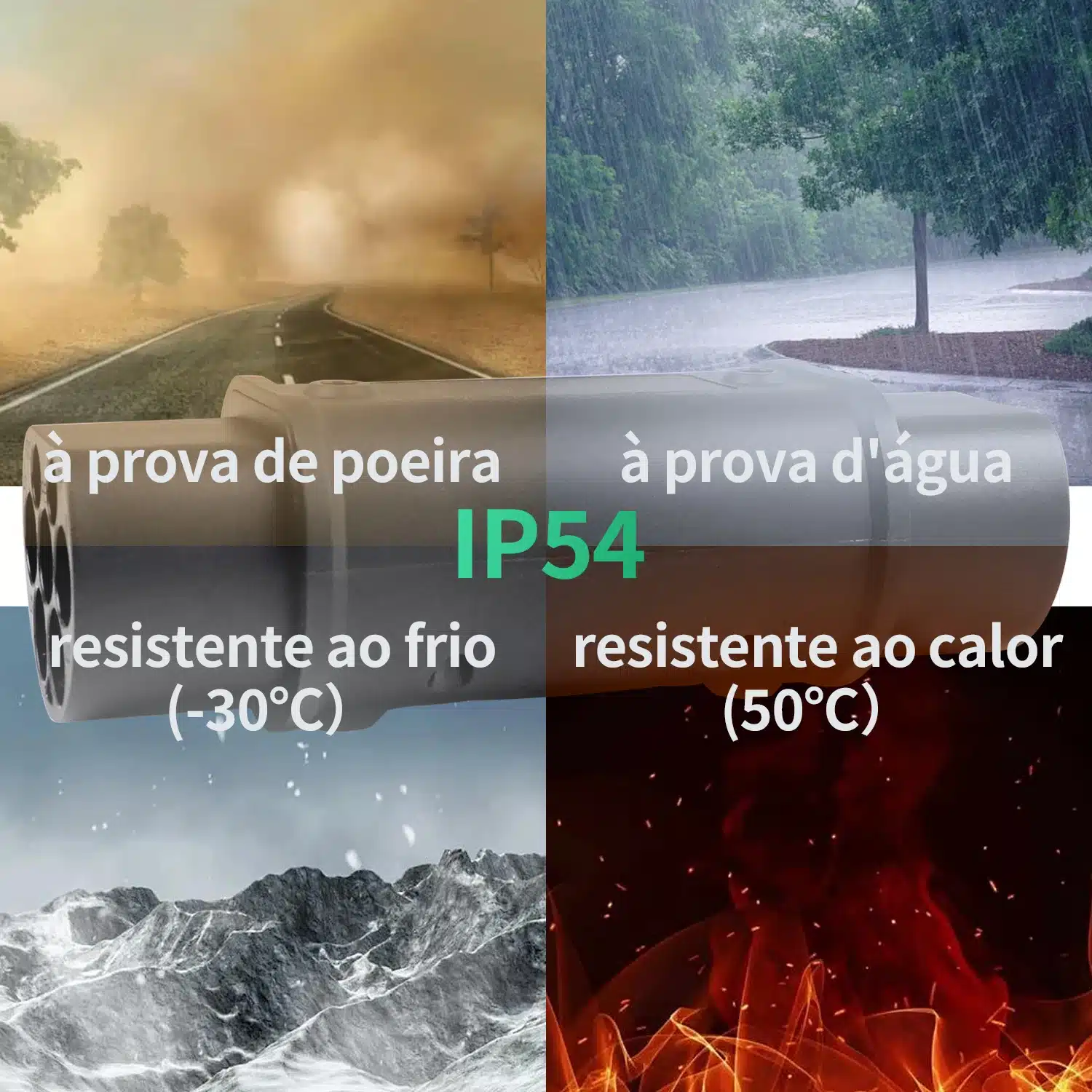 Adaptador EV Chiefleed IEC 62196 Tipo 2 para GBT 32A 22kW/7,2kW - Imagem 4