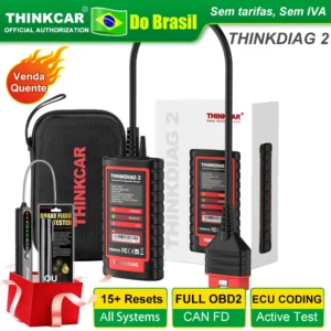 Scanner OBD2 THINKDIAG 2 Bluetooth CAN FD Codificação ECU