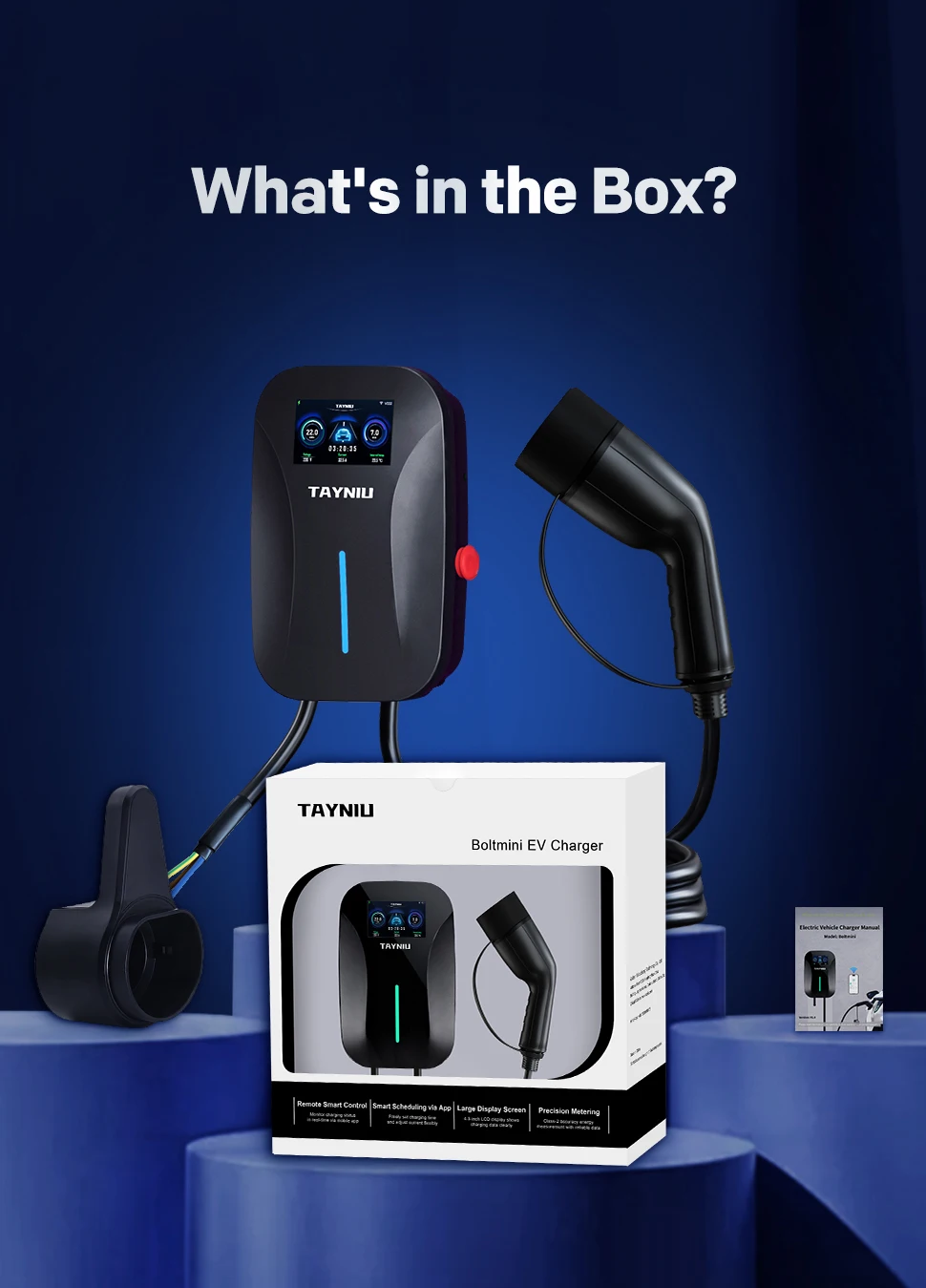 Carregador Veicular TAYNIU 7kW Tipo 2 Wallbox com Controle via App - Imagem 10