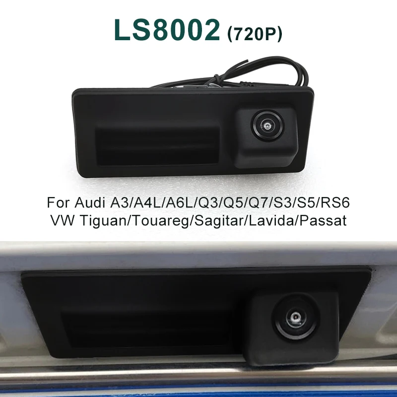 Câmera de Ré HD com Visão Noturna Estacionamento Seguro 170° Para Audi e Volkswagen - Imagem 2